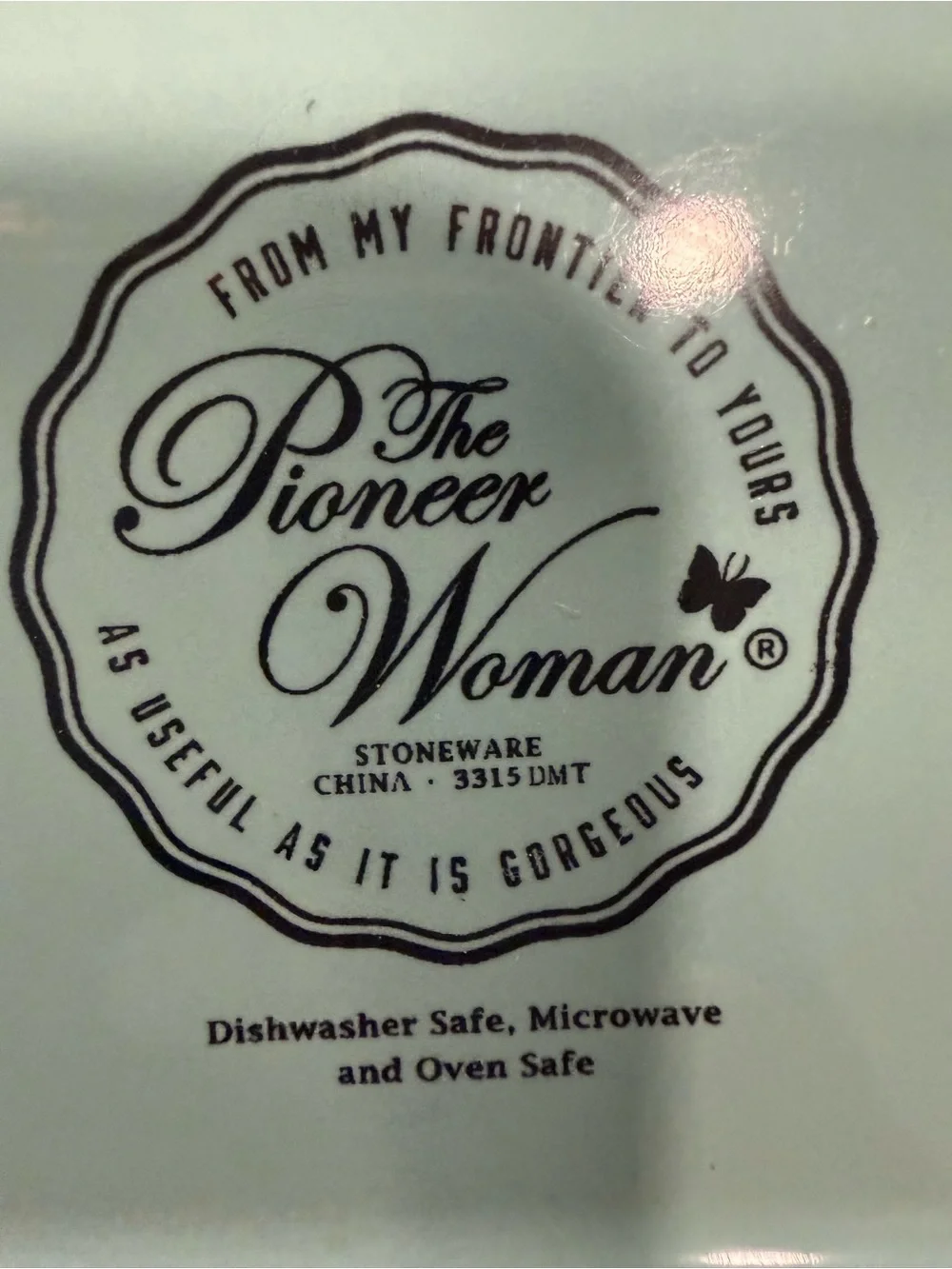 Pioneer Woman Cow Stoneware Square Baking Dish Casserole Pan Floral 9x9